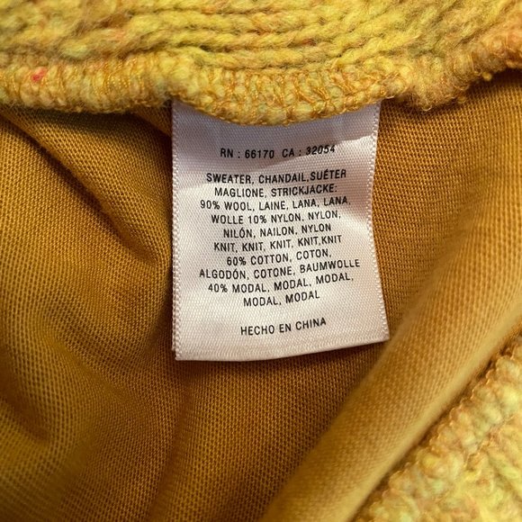 Anthropologie Pilcro Letterpress Cable Knit Mixed Fabrics Sweater Knit Top - Picture 11 of 13